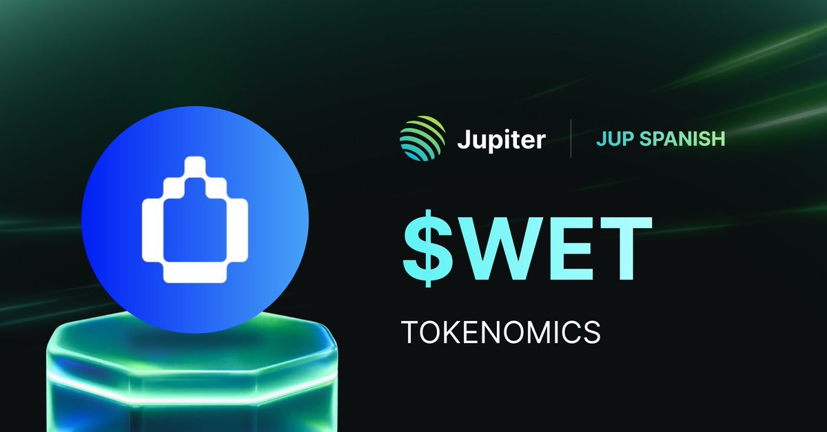 JUPspanish's tweet image. 🧵 Tokenomics de $WET

HumidiFi acaba de publicar el tokenomics de su token WET.
Hicimos un resumen para que no te pierdas nada.

Todo o que necesitas saber.
Sigue este thread. 👇💧

1/