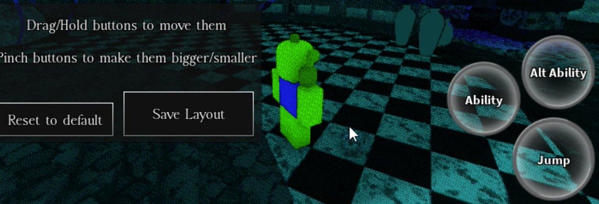 NullscapeNews's tweet image. Mobile players will now be able to customize their buttons! There is also now better mobile detection, and a new setting to disable/force mobile. Mini Patch is looking great for mobile players! #Nullscape #roblox