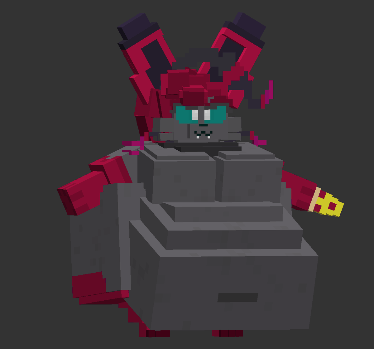 New model done for <a href="/TheHoodah/">The Hoodah</a> of a brand new character Zora the Zoravyon! A fusion of a sylveon and a zoroark/zorua! It was really fun making this little fusion and throwing my own spins on it. And i was more then happy to do it for my friend :3

Shes adorable!