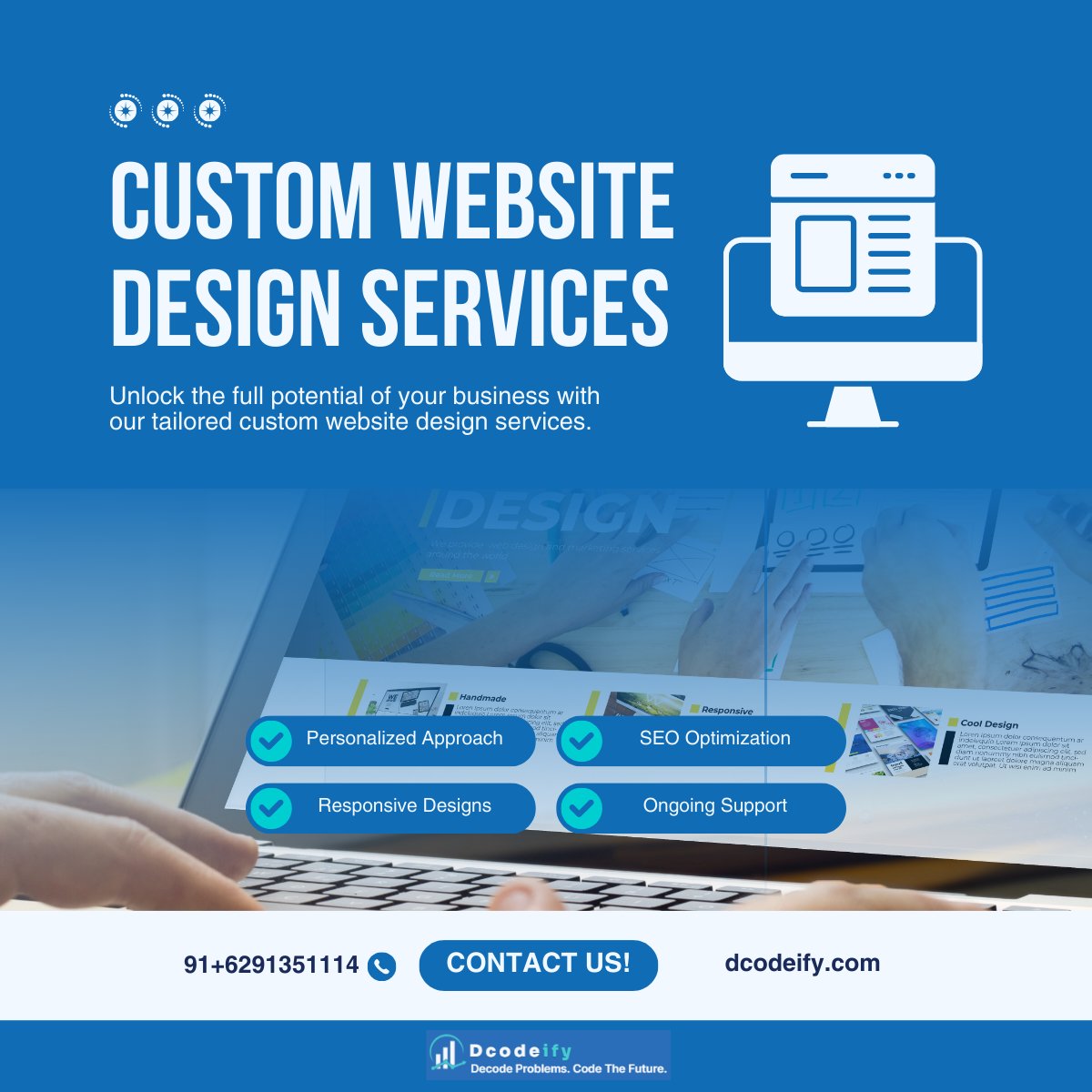 Dcodeify's tweet image. Imagine turning every click into a client.
That’s what a strategic, custom-designed website can do for your business.
Let’s build the digital home your brand deserves.
🌐 dcodeify.com
#digitalbranding #Websitedesign #AISeo #Brandmarketing