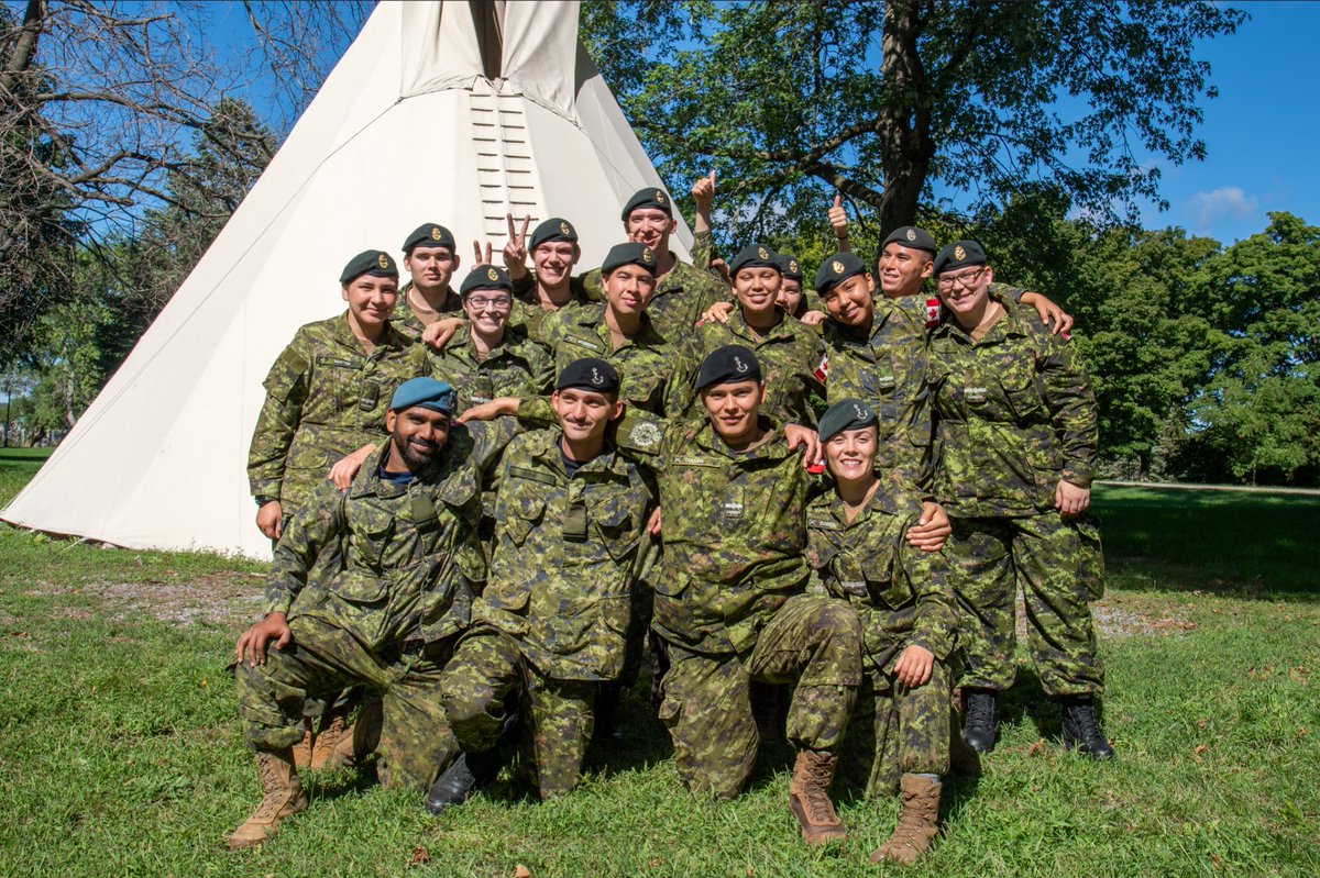 CanadianForces's tweet photo. The Indigenous Leadership Opportunity Year at RMC offers: 

• Rank level pay and free tuition. 
• Officer Cadet experience in the CAF.  
• New experiences that strengthen Indigenous self-identity and build leadership skills.  

Apply by February: https://t.co/1ohFb8n2wX https://t.co/SljLpMyF8C