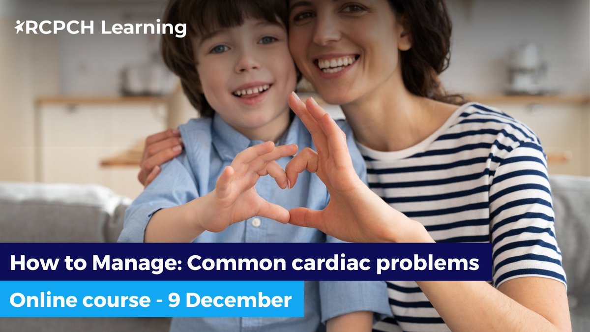 RCPCHtweets's tweet image. How to Manage: Common Cardiac Problems | 9 Dec 2025

Level up your confidence in tackling cardiac cases you see every week. Practical, evidence-led guidance to improve care fast.

🔗 Register: rcpch.ac.uk/education-care…
