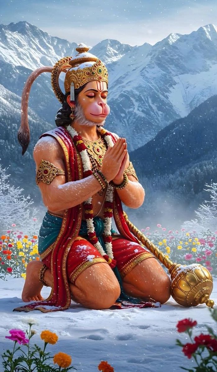 KhushiVibesX's tweet image. राम भक्त हनुमान, हर भक्त की ढाल..
संकट मोचन हनुमान जी, अपनी कृपा बनाए रखना।