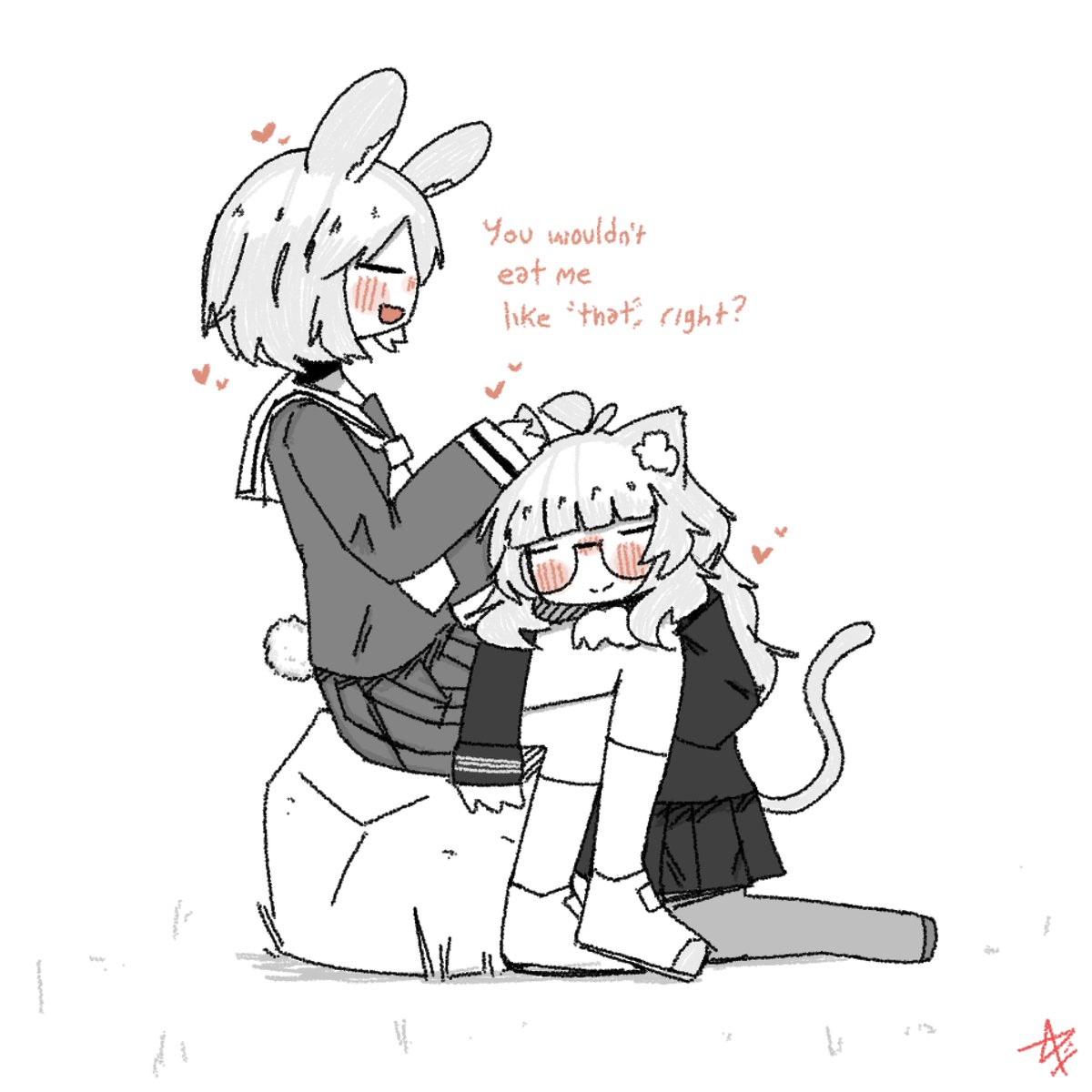 Bunny and cat wives.