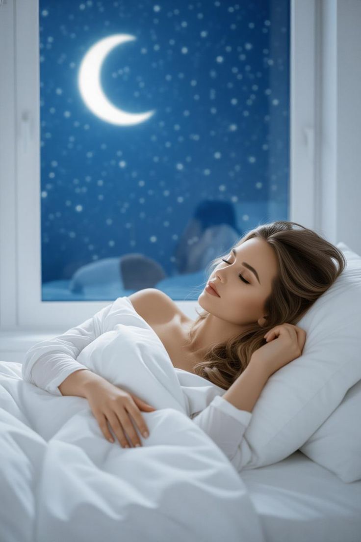 Sophia_here12's tweet image. GN 𝕏 Fam

Prompt ⤵️ 

A peaceful night surrounds her as she rests under the soft glow of moonlight.
The calm sky filled with sparkling stars creates a dreamy atmosphere.
Wrapped in gentle white sheets, she drifts into a world of serenity.
Her relaxed expression reflects pure…