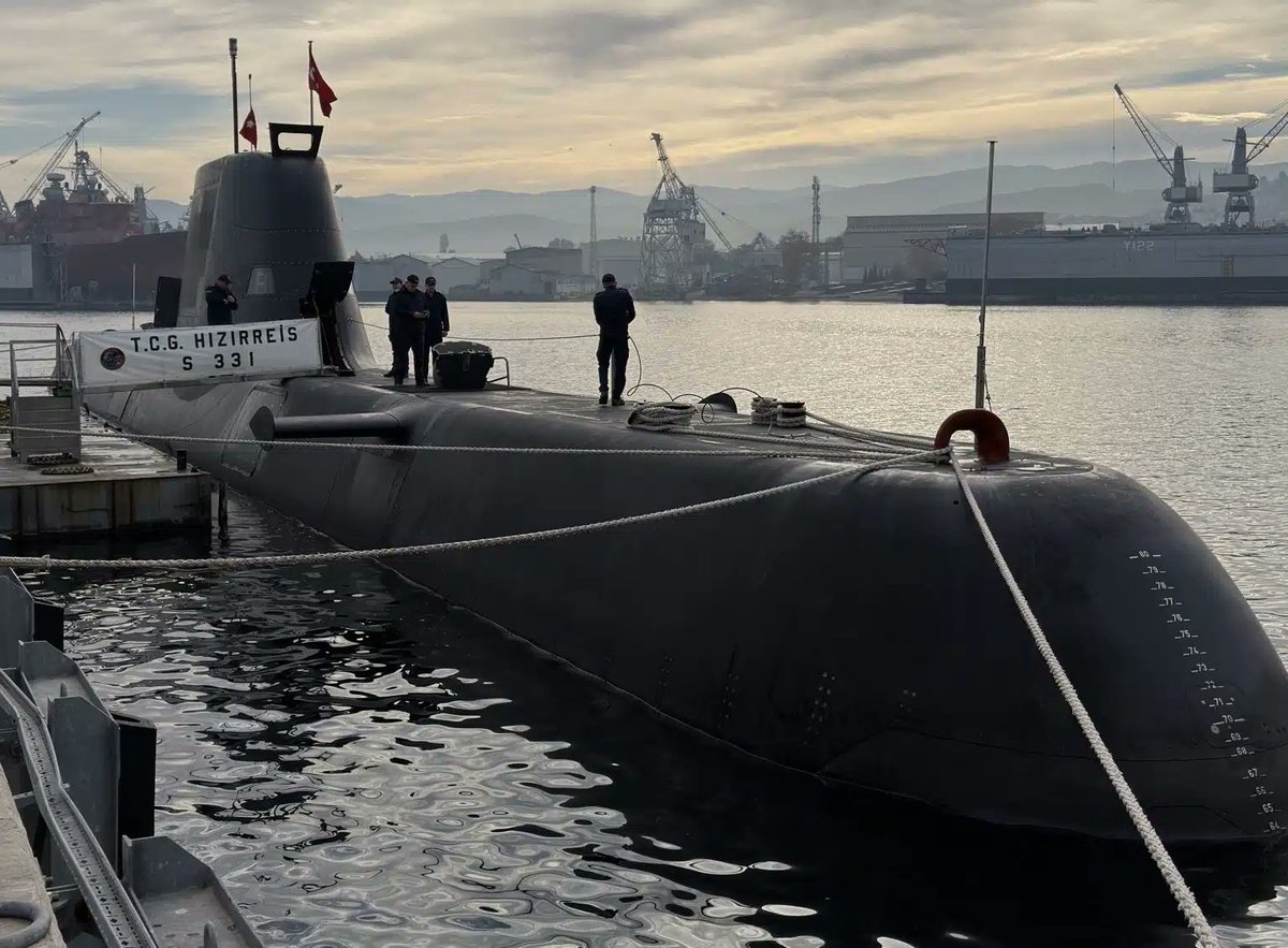 Defencematrix1's tweet image. IMP: On Nov 27, German shipbuilder TKMS announced the delivery of the second Reis-class (Type-214TN) AIP-capable submarine to the Turkish Navy of a total of six contractually agreed HDW Class NTSP boats. By 2028, Türkiye will be operating six Reis-class AIP boats (:Navalnews)