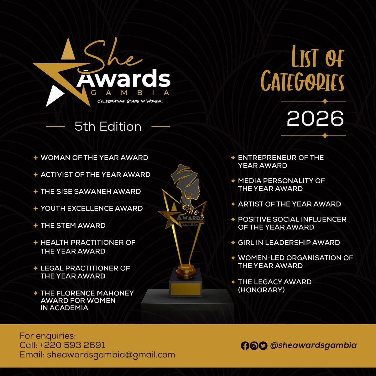 She Awards Gambia tweet media