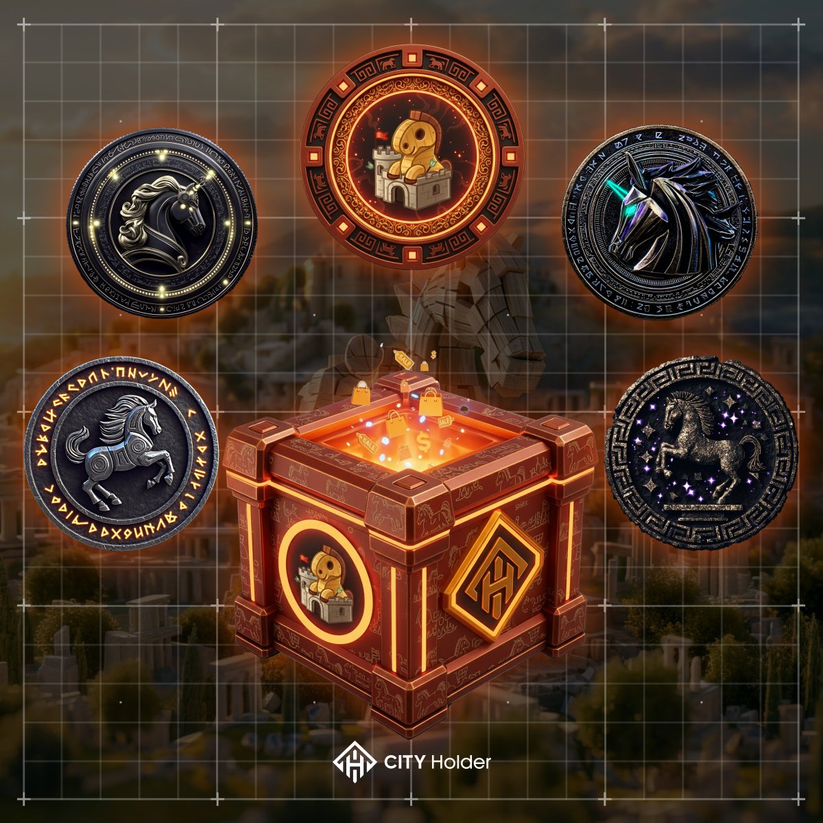 Cats turning into horses? Solid bet.

New coins will boost your hourly income:
🔗 Ironbound Colt: +25%
🌚  Lunar Charger: +35%
🐎 Obsidian Warhorse: +50% 😎

The unique House of Streams was also inside. Grows your city’s population. We all need it, right?

PLAY: