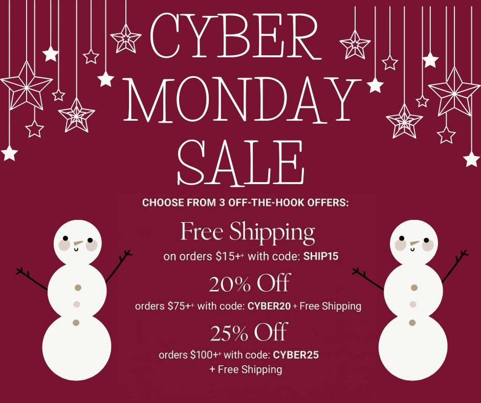 CathyAvon225's tweet image. CYBER MONDAY DEALS!
Our biggest and brightest deals of the year continue!
$15+ use code SHIP15
$75+ use code CYBER20
$100+ use code CYBER25 
$60+  gift bundle use code CYBER60
*Only one code can be used per order 
buff.ly/GD6RaU9
🎄 🎄 
#CyberMondayDeal #cybermondaysale