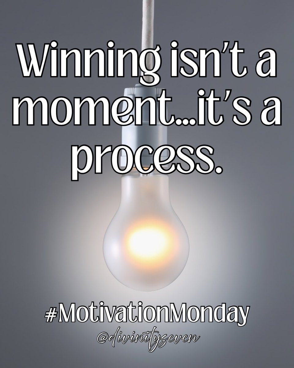 SevenDivinity's tweet image. This #MotivationMonday Don’t chase the moment. Master the process. 

Process &amp;gt; Moment.

#MasteringTheProcess  

Are you trusting your process? 
RT if you’re learning to.