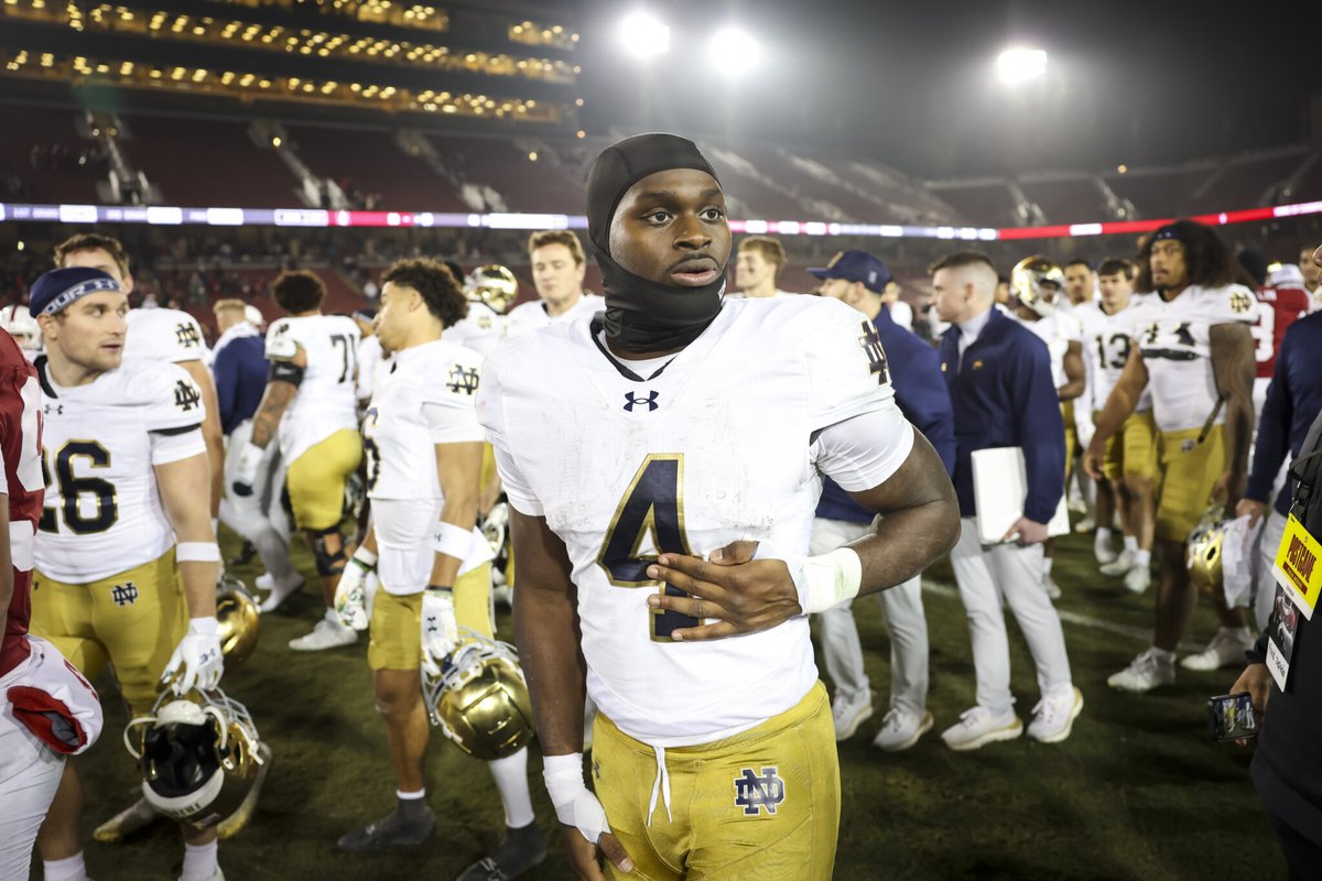 First and Fitzharris: A convincing win in Palo Alto,  Now it’s all eyes on the Big 12 title game. ☘️ Read it here: fightingirishpreview.com/irish-roll-in-…