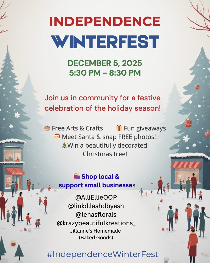IndependenceHS's tweet photo. WinterFest 2025!

F. 12.05.25
5:30p--8:30p
IHS Student Union Building https://t.co/F9zM9D2TRc