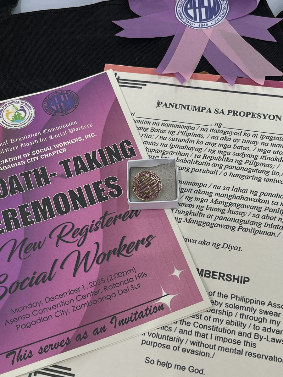 I am now an officially registered social worker. ✨🥹
