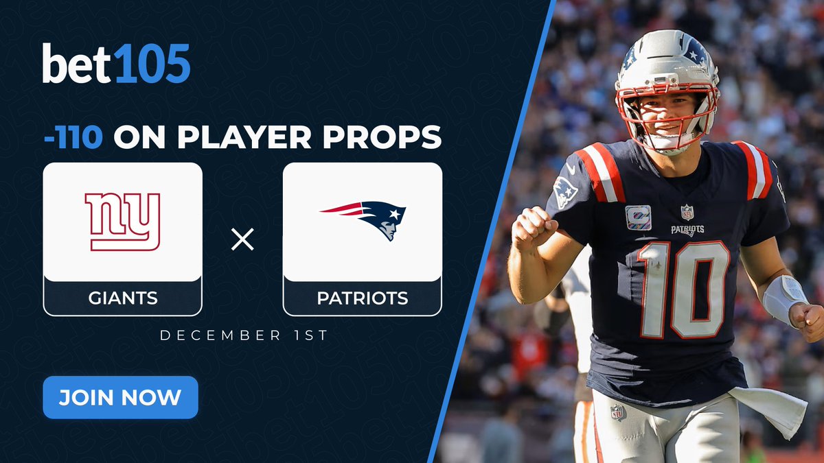 bet_105's tweet image. DEALIN&apos; -110 on ALL PLAYER PROPS for the Giants vs Patriots tonight

BETTER VALUE = bet105💰