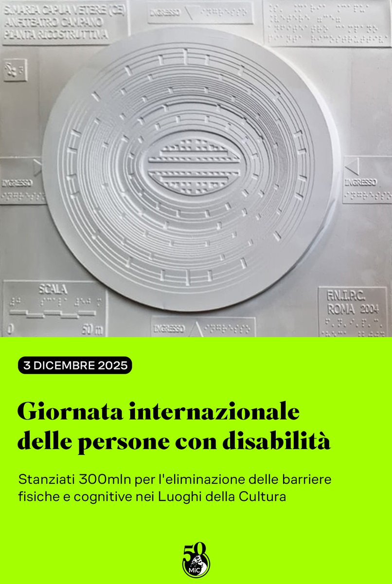 museosmcv's tweet photo. Giornata della disabilità al Museo archeologico nazionale dell'antica Capua
-VISITE TATTILI 
Ore 9 e ore 11 con gli studenti degli Istituti comprensivi “Principe di Piemonte-Perla” e “Raffaele
Uccella” 
Ore 15:00 e ore 16:00
Prenotazione consigliata, a smcv.anfiteatro@artem.org https://t.co/wyI9HfYtMS