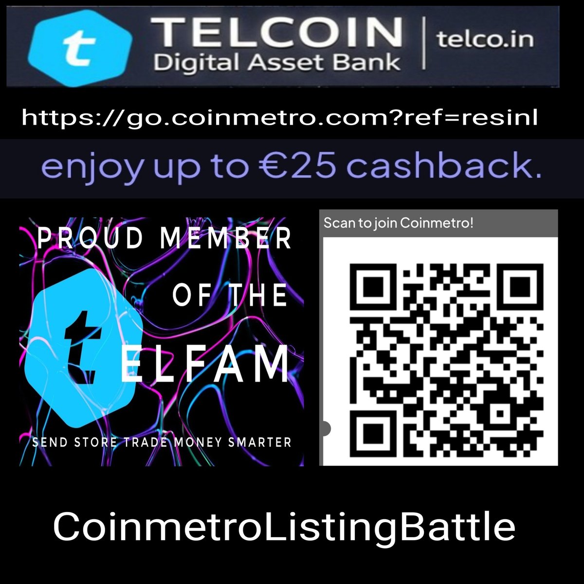 Hello #Telfam we really need your vote. Every vote counts even if you don't see importance it is. Our competitor is catching up. So we need you to vote $tel #telcoin

#coinmetro is a European regulated exchange that would create a extra euro on and offramp. They also get us some
