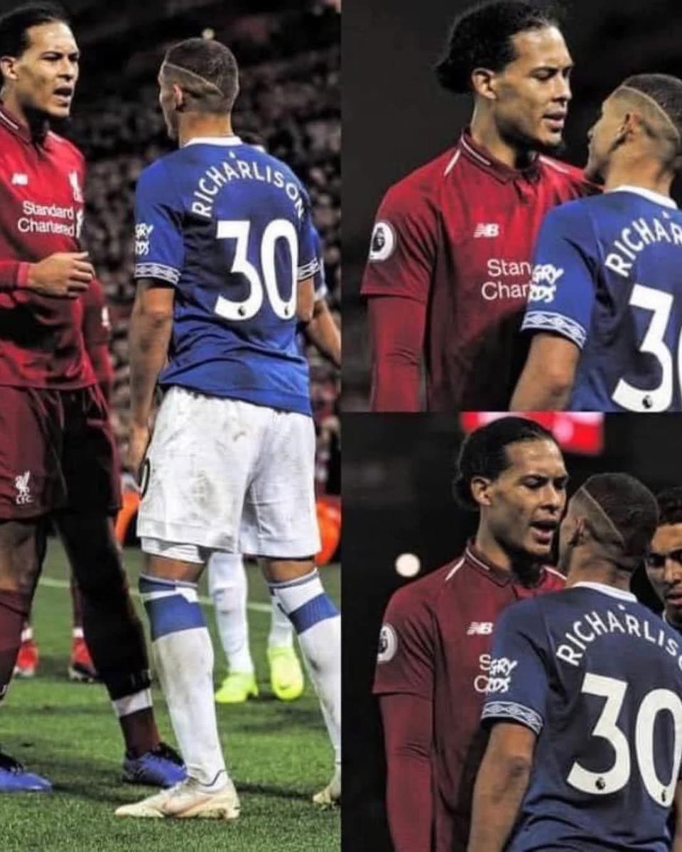 FTBLsection's tweet image. ➖Journalist: “Be honest: if you’ve got Van Dijk in front of you, are you running away from him?”

➖Richarlison: “Are you joking? Didn’t you see the photo I posted facing him? I told him, ‘Who do you think you’re talking to?’”

➖Journalist: “You actually said that?”

➖…