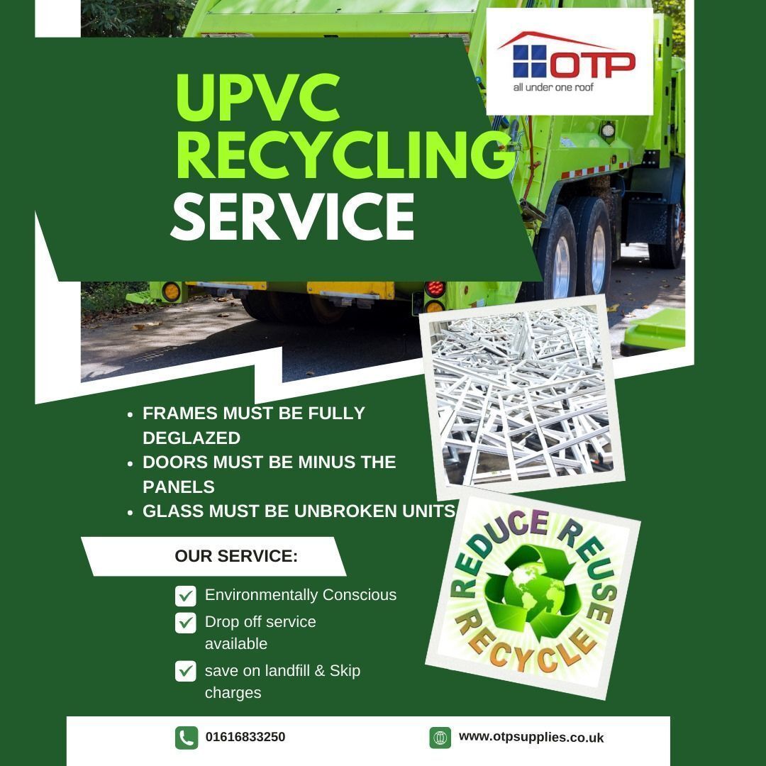 allaboutoldham's tweet image. Recycle your old UPVC units when you shop with OTP Supplies

Save on skip costs by bringing in your old units — they’ll handle the recycling for you.
Find them at allaboutoldham.co.uk
#recycleupvc #homeimprovements #buildingplastics #DIY #Trade #oldhamhour