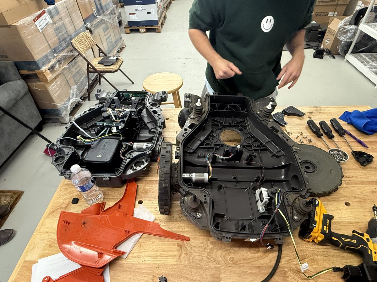 The smallest little hole won’t fly. Moving every component in the lower chassis to a new chassis. Fun cold day project.