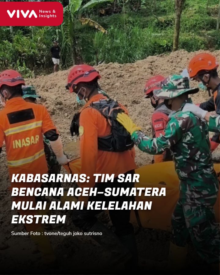 Kepala Badan SAR Nasional (Kabasarnas) Marsekal Madya TNI Mohammad Syafii mengungkapkan bahwa tim SAR gabungan yang telah bertugas selama tujuh hari nonstop dalam operasi tanggap darurat bencana di Aceh, Sumatera Utara, dan Sumatera Barat, mulai mengalami kondisi kelelahan