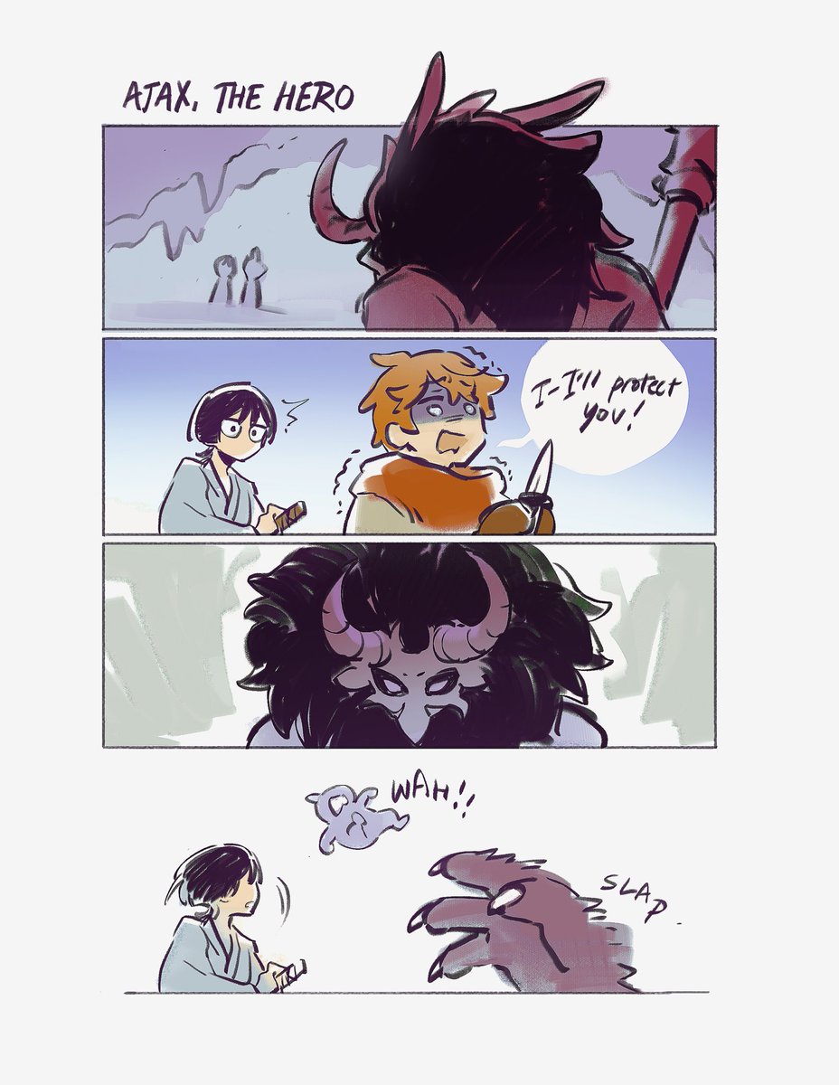 fenkko's tweet image. (abyss au) wrote down some thoughts because people asked whether kunikuzushi replaces skirk as ajax's master