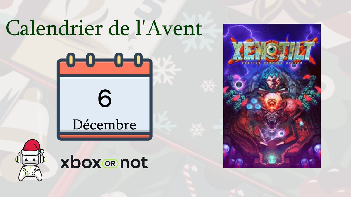 XboxOrNot's tweet photo. 🎄Concours XboxOrNot : Calendrier de l'Avent 2025

🎁JOUR 6
Un jeu XENOTILT: HOSTILE PINBALL ACTION sur Xbox Series X|S à gagner !

Pour participer:
🔁RT + 💚LIKE
✅Follow @XboxOrNot 
💬Tag un pote

🗓️TAS le 13/12

🍀Bonne chance à tous et n'hésitez pas à partager! https://t.co/dBLA6OuqEN