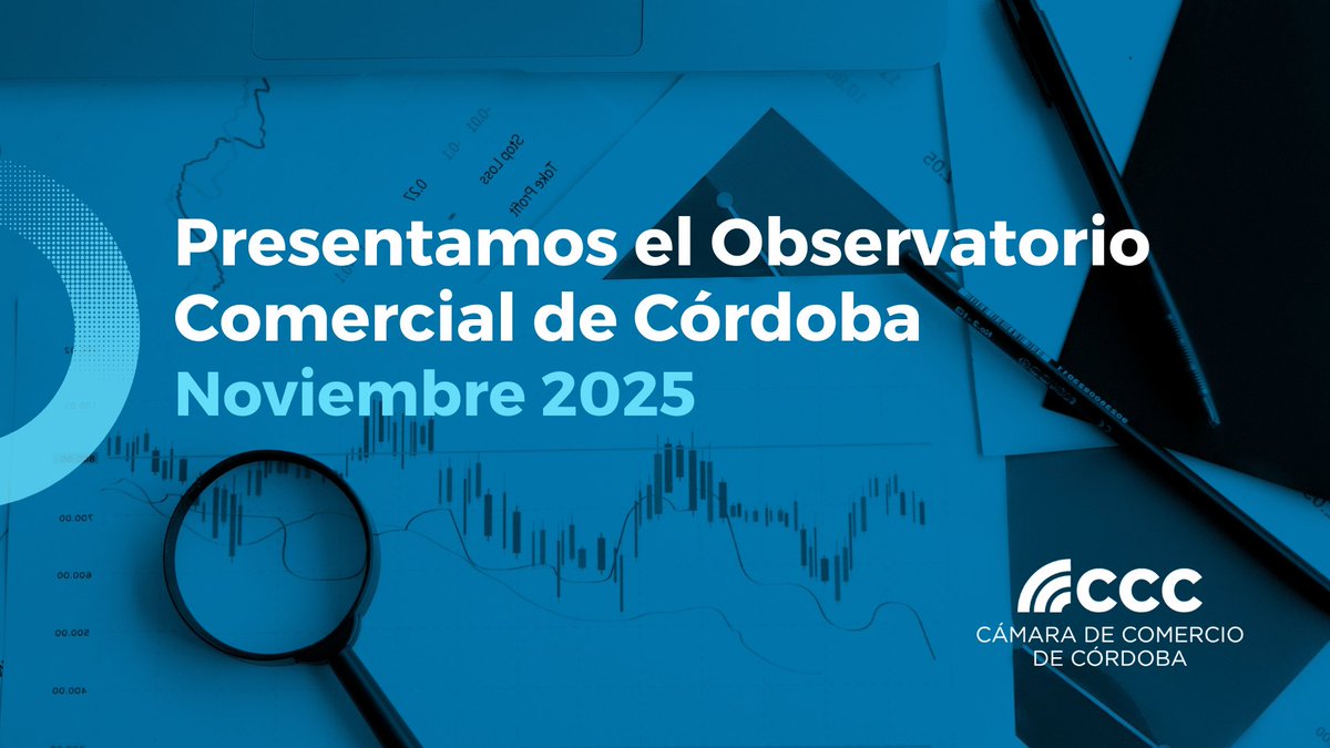 #ObservatorioCCC | Ya está disponible el informe del Observatorio Comercial correspondiente al mes de Noviembre 2025, elaborado a partir de un relevamiento en los principales corredores comerciales de la ciudad de Córdoba.

📊 informe completo en 👉 camcomcba.com.ar