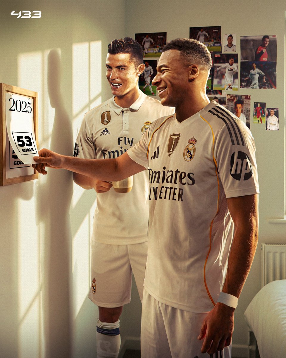Kylian Mbappé is only the 𝙎𝙀𝘾𝙊𝙉𝘿 Real Madrid player ever to score 53 goals in a calendar year 😮🗓️

Most goals by a Real Madrid player in a calendar year:

▪️ Cristiano Ronaldo, 2013 – 59 goals
▪️ Cristiano Ronaldo, 2012 – 58 goals
▪️ Cristiano Ronaldo, 2014 – 56 goals
▪️