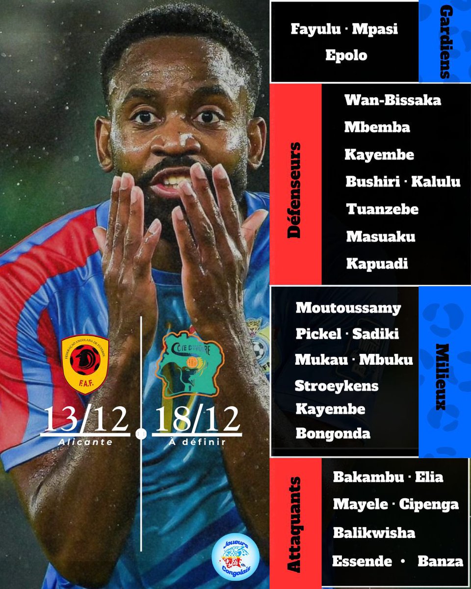 Joueurs Congolais 🐆🇨🇩 tweet media