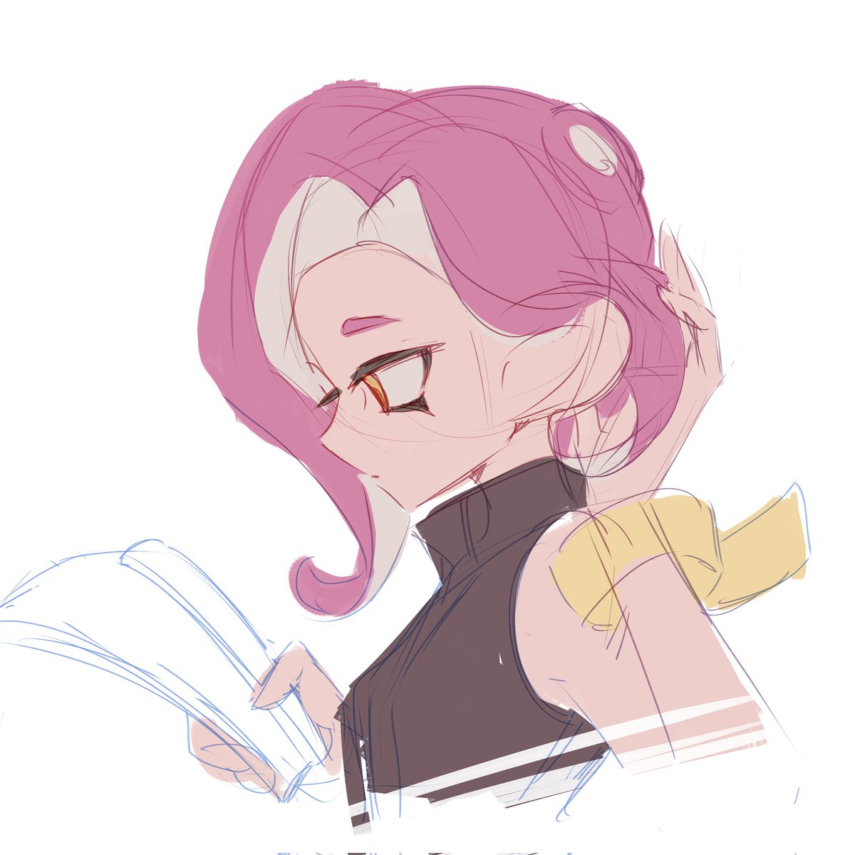 我塑8号大概是一个在学习方面非常认真且着迷于知识的章，不管是学什么，文化也好，锻炼也好，认真的样子也很迷人，如果3喜欢上她，原因大概率也是这样。无论什么时候和她说话她都能温柔从容地回应，还会考虑对方的习惯和思考方式。不过为了迎合鱿鱼所以经常看上去天然其实在思考