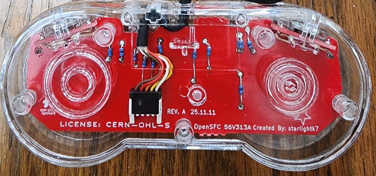 starlightk7's tweet photo. The release candidates have been assembled 👀 #OpenSFC controllers are nearing launch 😄

Check them out here: 
https://t.co/U5hcgjMWm0

#SuperFamicom #SNES https://t.co/3qvPRAL1TN