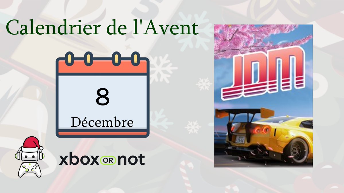 🎄Concours XboxOrNot : Calendrier de l'Avent 2025

🎁JOUR 8
Un jeu JDM: Japanese Drift Master sur Xbox Series X|S à gagner !

Pour participer:
🔁RT + 💚LIKE
✅Follow <a href="/XboxOrNot/">XboxOrNot 🎮</a> 
💬Tag un pote

🗓️TAS le 15/12

🍀Bonne chance à tous et n'hésitez pas à partager!