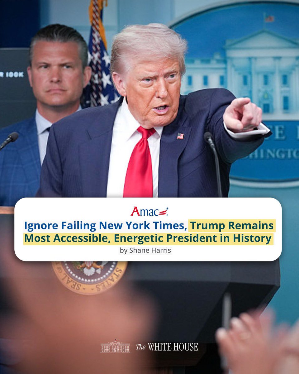 WhiteHouse's tweet image. President Trump remains the MOST ACCESSIBLE, energetic President in history. 🔥