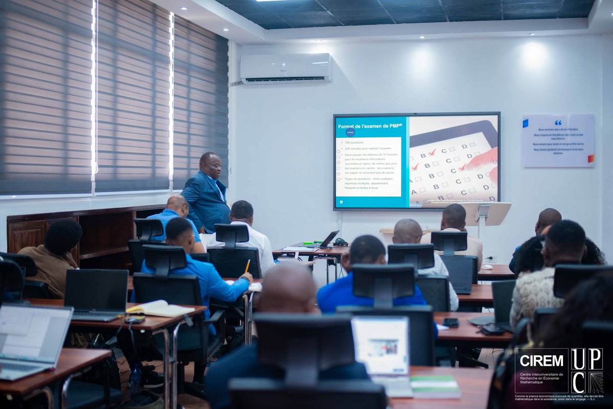 CIREMath's tweet photo. Ce lundi 1ᵉʳ décembre 2025 a marqué le lancement officiel de la formation Project Management Passport (PMP), organisée par l’École Nationale d’Administration (@EnaRDC_Officiel). 

2/ À cette occasion, trois jeunes chercheurs affiliés au CIREM, bénéficiaires d’une bourse de formation, participeront à cette session. 

3/ Leur présence traduit la volonté du CIREM de renforcer les compétences de ses affiliés et de les accompagner dans l’approfondissement de leur maîtrise des outils modernes de gestion de projets. 

CIREM Url : https://t.co/xQlxh7BKYw