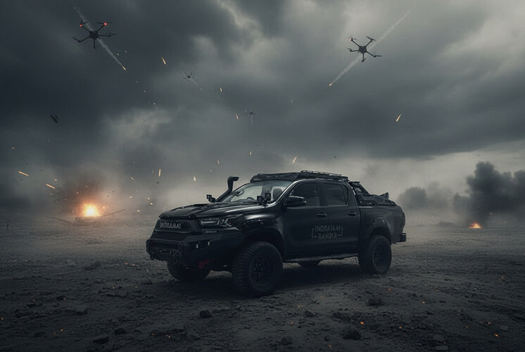 Disc_Digest's tweet image. ⚡️🇮🇳India&apos;s Mobile Drone Hunter “Indrajaal Ranger”
Introducing the Indrajaal Ranger: India&apos;s first fully mobile, AI enabled Anti Drone Patrol Vehicle (#ADPV)! 🇮🇳 
This isn&apos;t just static defense; this is drone hunting on the move.

Key Ranger Advantages:
 ▫️ Mobility is Power: It…