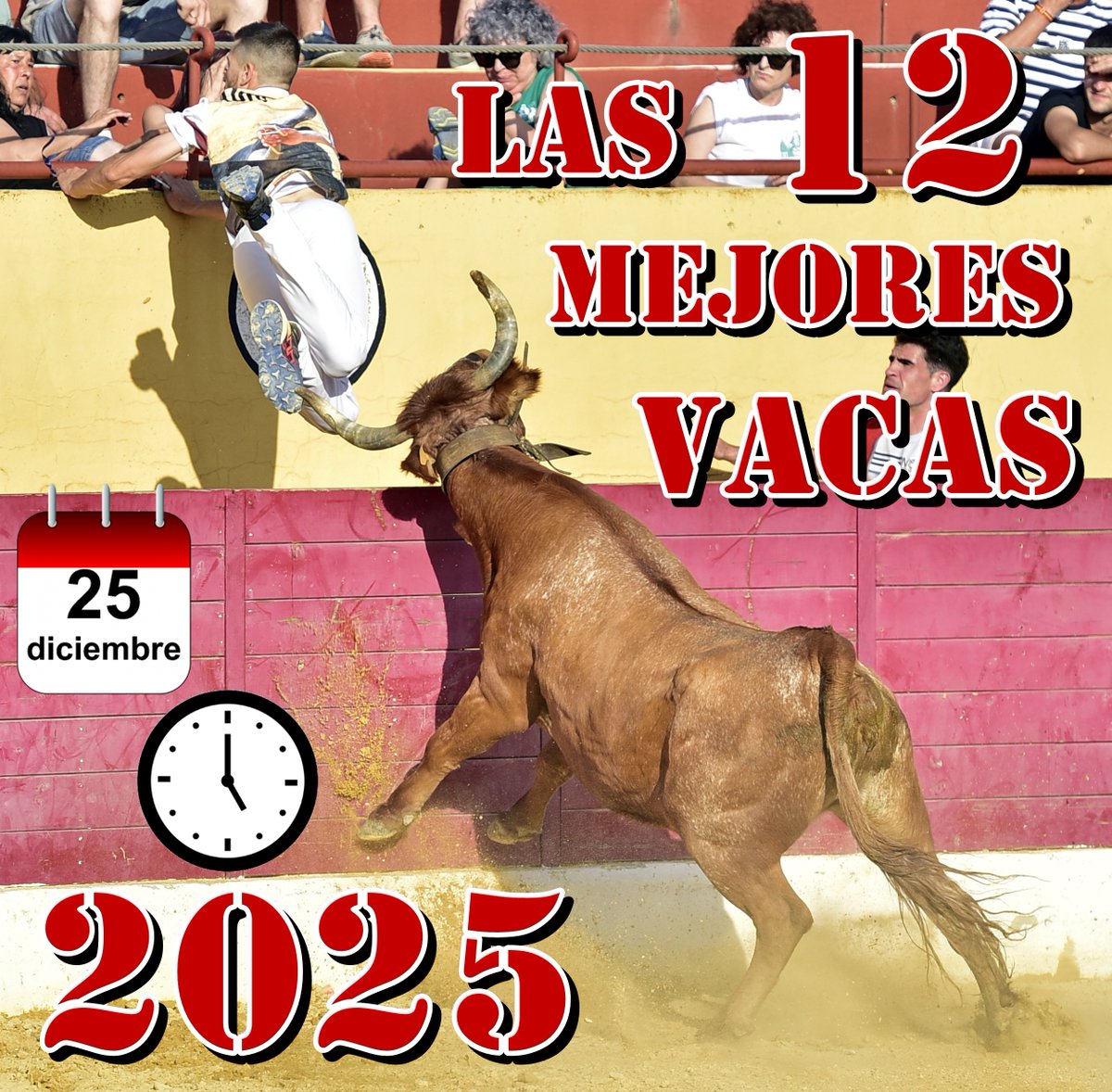 ⭕️👌🏻🤘🏻 Publicación de las 12 Mejores Vacas de 2025. Como ya es tradición, será el día de Navidad.

📅 25 de Diciembre
🕔 17:00

#LIGADELASANILLAS