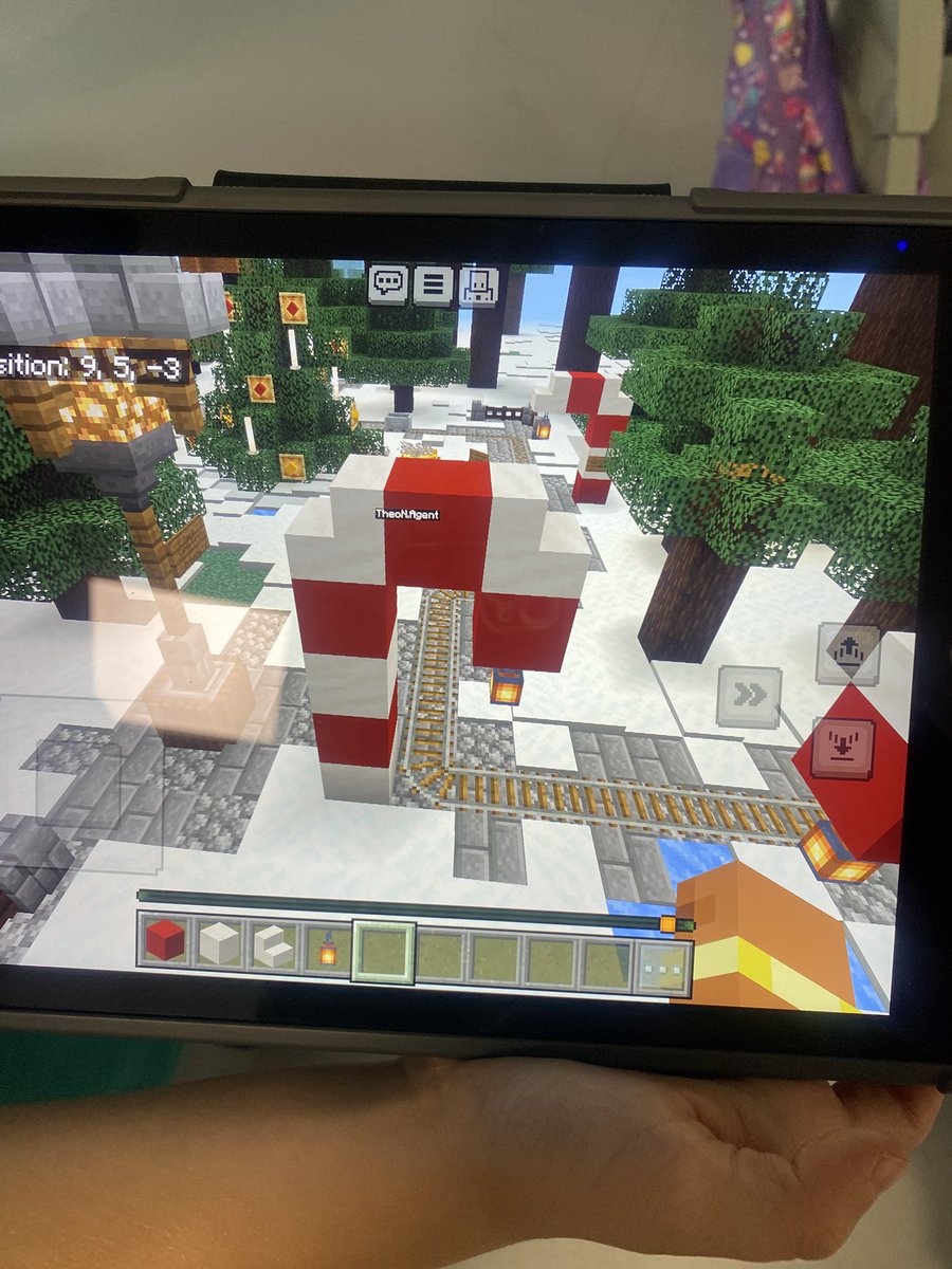 Today we tried hard to take part in the 1st day of the mini build Minecraft challenges. This boy was wonderful and managed to complete his candy cane. Thank you to E from <a href="/mrsburtj/">Mrs Burt & Room 10</a> who was just fab helping the wee ones (and me) <a href="/LawmuirPS/">Lawmuir PS</a>