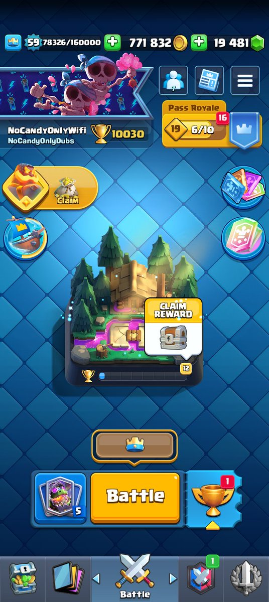 OMG GUYS, MY DREAM CAME TRUE. 10,000 TROPHIES!!!!
WOOOH 
💀