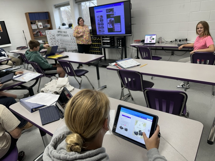TylerCoSchools's tweet photo. TCMS 6th grade science class used Canva for a periodic table science project. We cannot wait to see the final product! https://t.co/7NwPOPp9AP