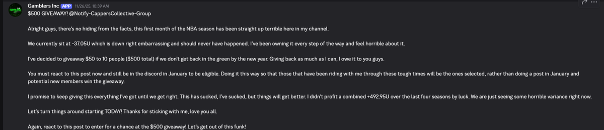 This is what <a href="/WeHitThose__9/">WeHitThose</a> posted a few days ago. 

He lied and said he was only down -37.05u. I have tracked every single play all NBA season and he is down 2x the amount he mentioned. 

This is why these guys will never show a <a href="/pikkitsports/">Pikkit</a>.