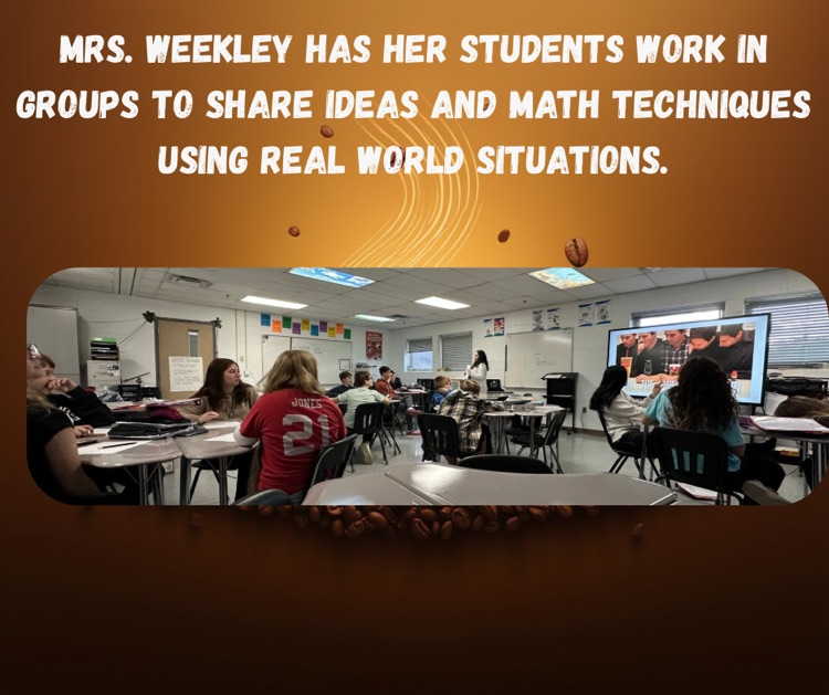 TylerCoSchools's tweet photo. Mrs. Weekley's class at TCMS works on "3 Act Math". Where the students are given a little information, make some estimates, and then fine tune them after they are given more data. https://t.co/B41azGeCRG