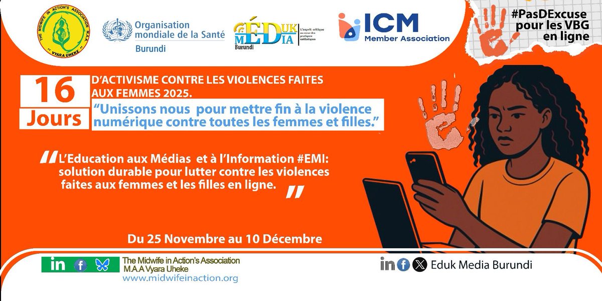 📢Pour faire face aux #violences en lignes à l'égard des femmes et des filles; il est urgente pour tous les acteurs de renforcer les programmes liés à l'éducation aux médias #EMI pour promouvoir un usage responsable du numérique en particulier à l'ère de l'#IA.
#MIL #BeUnited