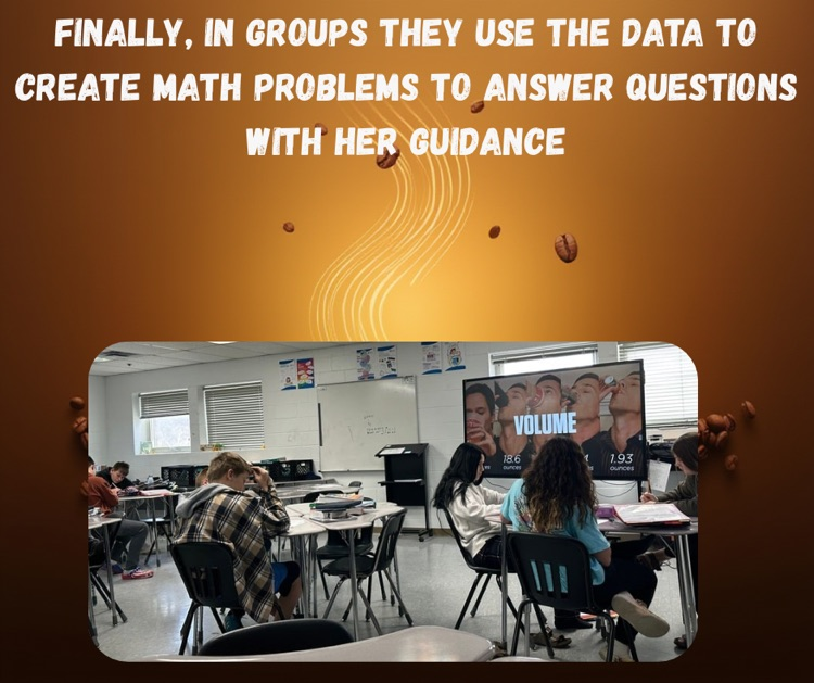 TylerCoSchools's tweet photo. Mrs. Weekley's class at TCMS works on "3 Act Math". Where the students are given a little information, make some estimates, and then fine tune them after they are given more data. https://t.co/B41azGeCRG