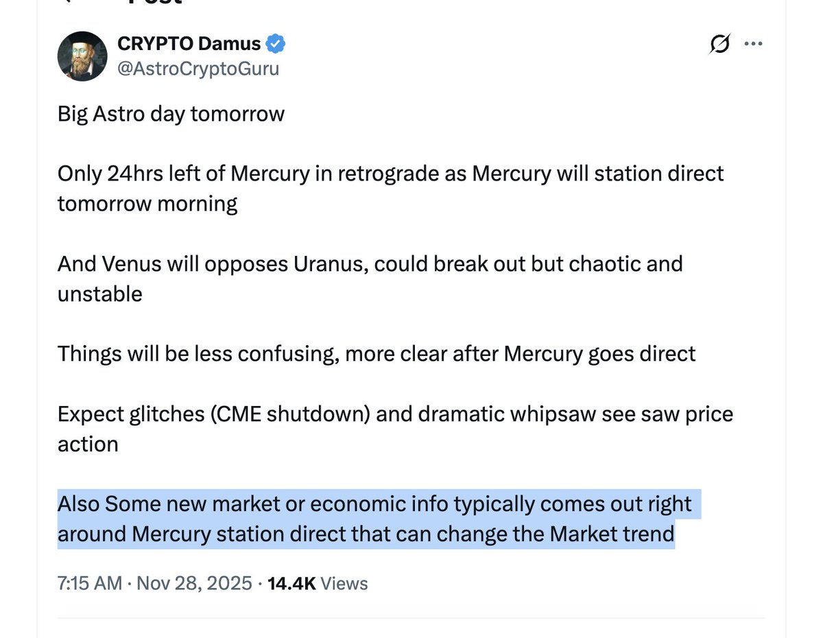 AstroCryptoGuru's tweet image. BOJ News 

"Also Some new market or economic info typically comes out right around Mercury station direct that can change the Market trend"
