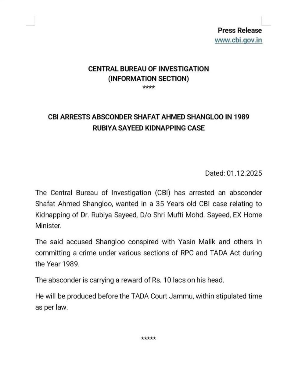 sunandavashisht's tweet image. Noose gets tighter against Yasin Malik.