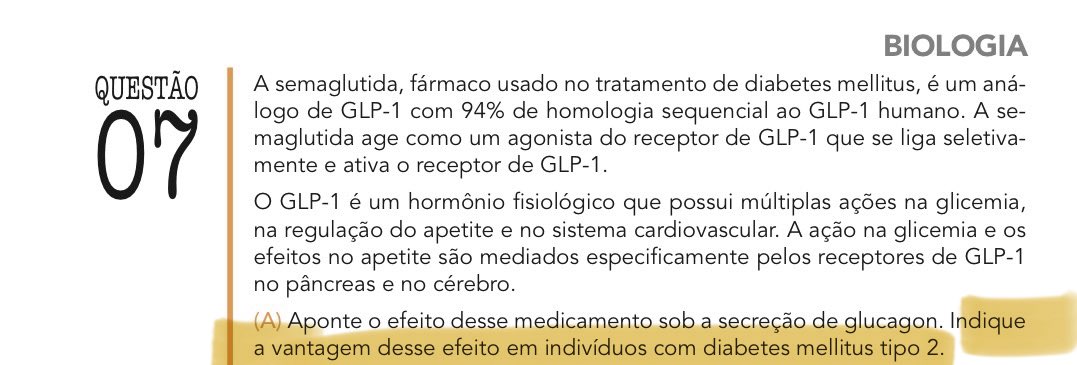 morta q teve questão no spintest da discursivas do efeito do GLP-1 em quem tem diabetes melittus tipo 2 

uerj 2026 / spintest