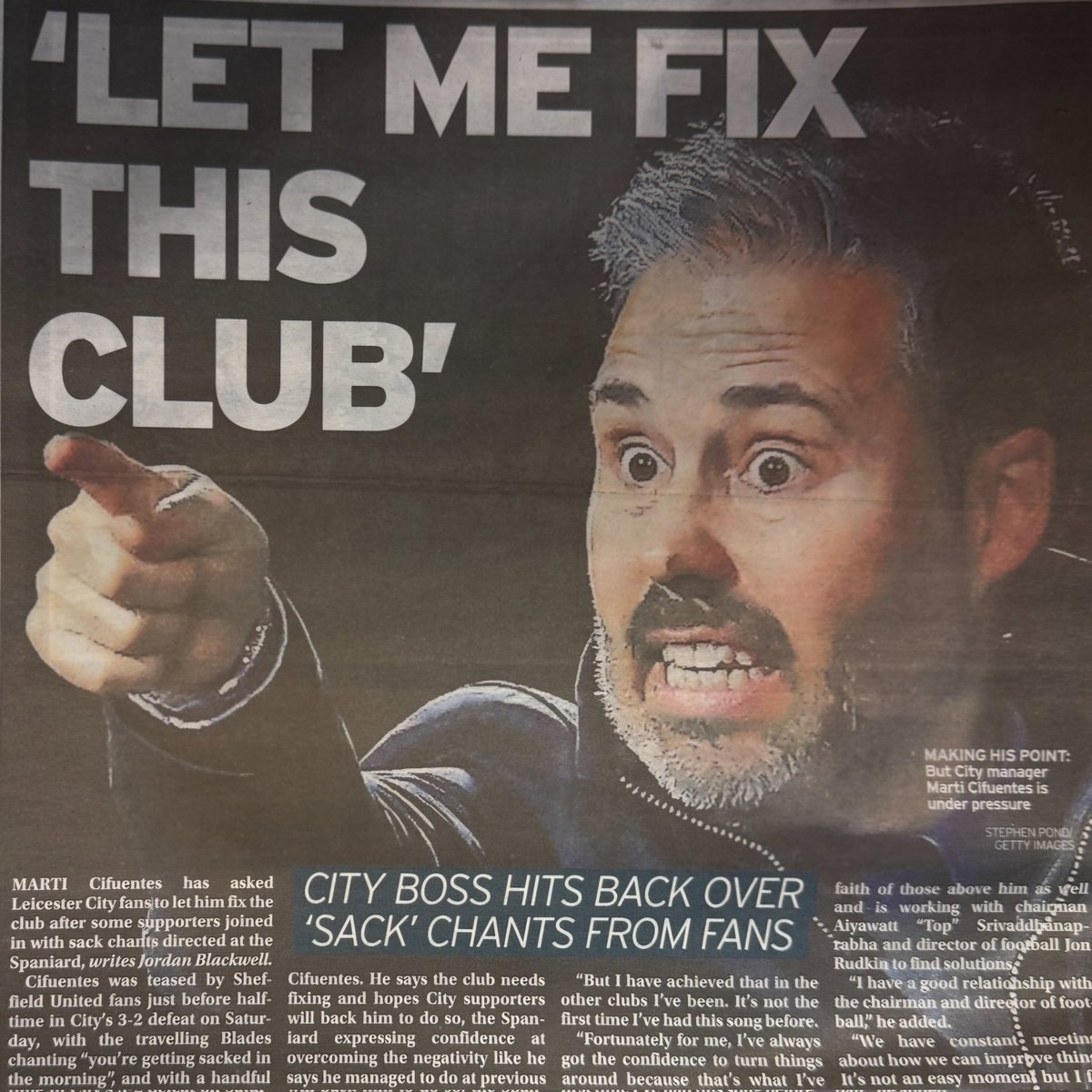 lee1978lcfc's tweet image. No manager is capable of fixing this club not even Pep Guardiola and certainly not Marti ... The ownership and the majority of players are stale and rotten ... Most of the players want out and the owners going through the motions badly trusting the likes of JR - Toxic.
#lcfc 💙🦊