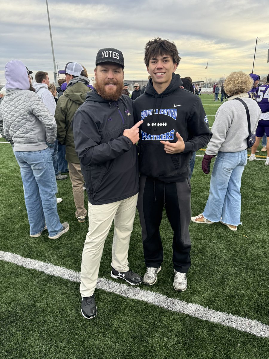 MakanaBrown's tweet photo. After a great conversation with @CoachANelson04 and @CoachStinar I am honored to receive an official offer from College of Idaho. Thank you @YotesFootball l for the Game Day invite and hospitality. @JordanJ_ @JoePanther3 @AndrewNemec https://t.co/dm93f3LWmV