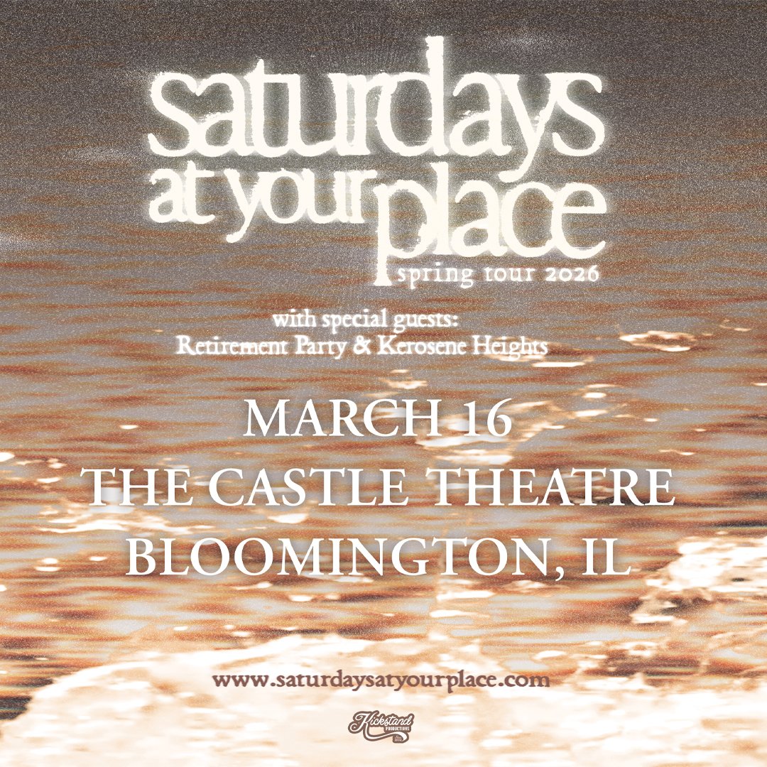 kickstandshows's tweet photo. 💥 JUST ANNOUNCED 💥
saturdays at your place with Retirement Party &amp; Kerosene Heights
📆 MARCH 9 at GABE'S (IA)
📆 MARCH 16 at CASTLE THEATRE (IL)
🎟 Presale starts TOMORROW at 10AM (pw: KICKSTAND26)
IA 🔗 https://t.co/8PiQ74Hrfi
IL 🔗 https://t.co/2HrRVujiVT https://t.co/rrTQE4p4C7