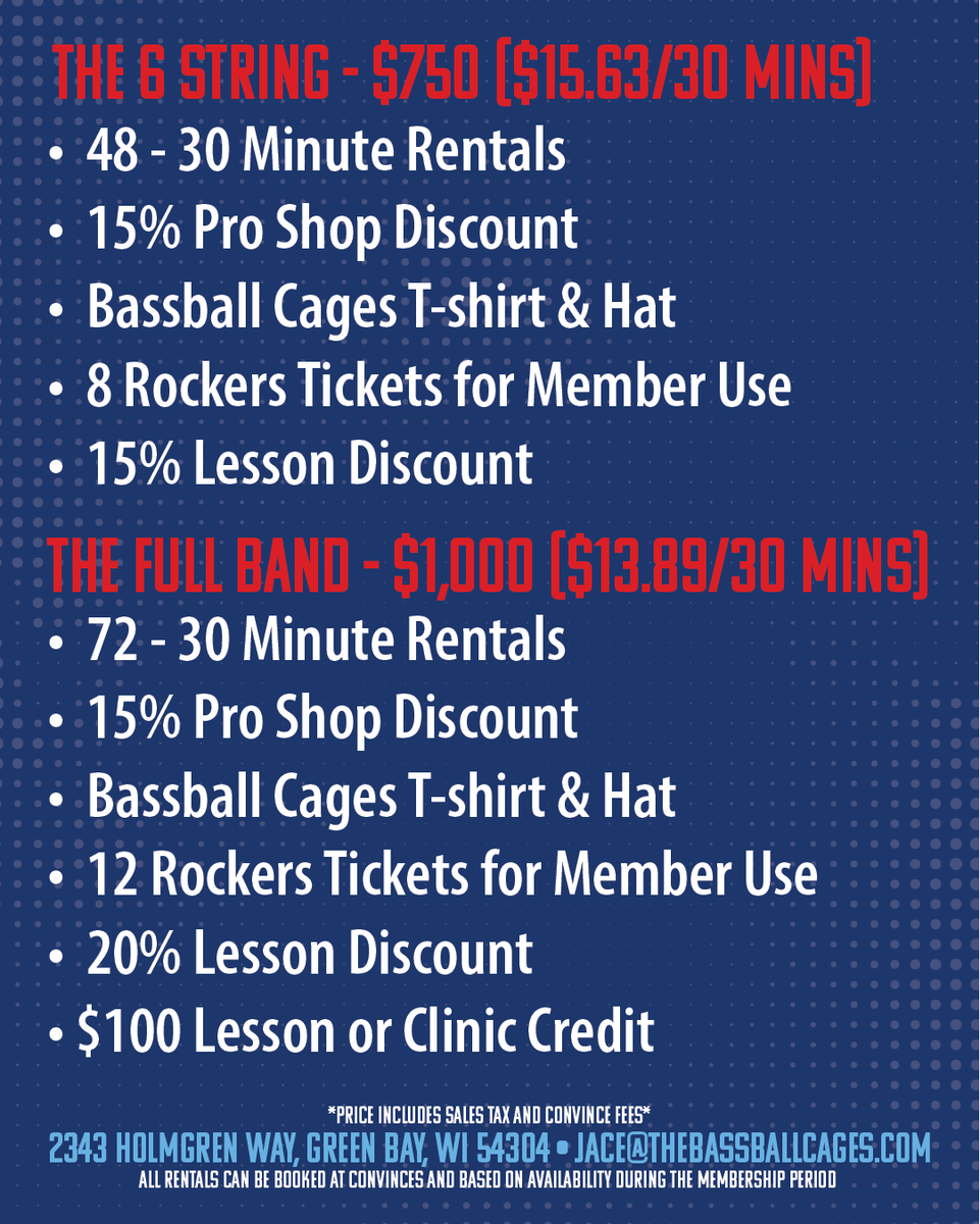 BassballCages's tweet photo. Cyber Monday’s hitting different at The Bassball Cages 📷📷
Holiday shopping? Consider it handled. Snag 20% off memberships now through Dec. 8 — online only
Shop Now: https://t.co/jBaMOQA629 https://t.co/MUIcmOrCIR